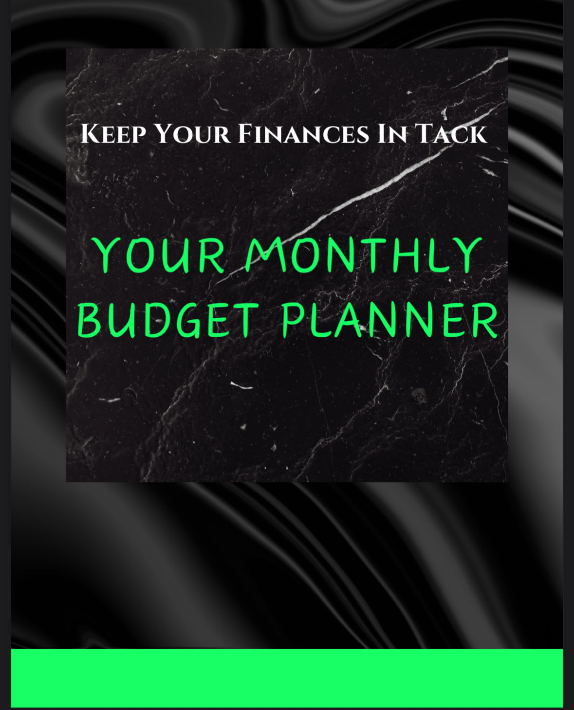 YOUR MONTHLY BUDGET PLANNER 📚